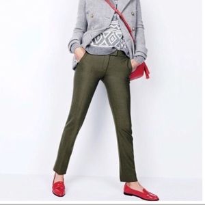 J. Crew Olive Green Campbell Trouser
